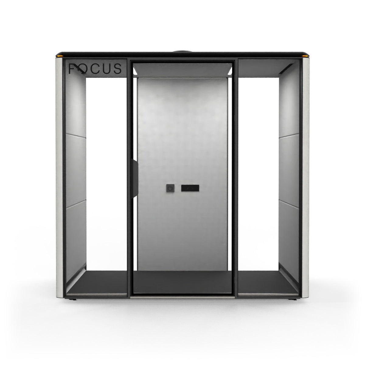 Focus Studio meeting pod in Chalk with no furniture, seen from the front